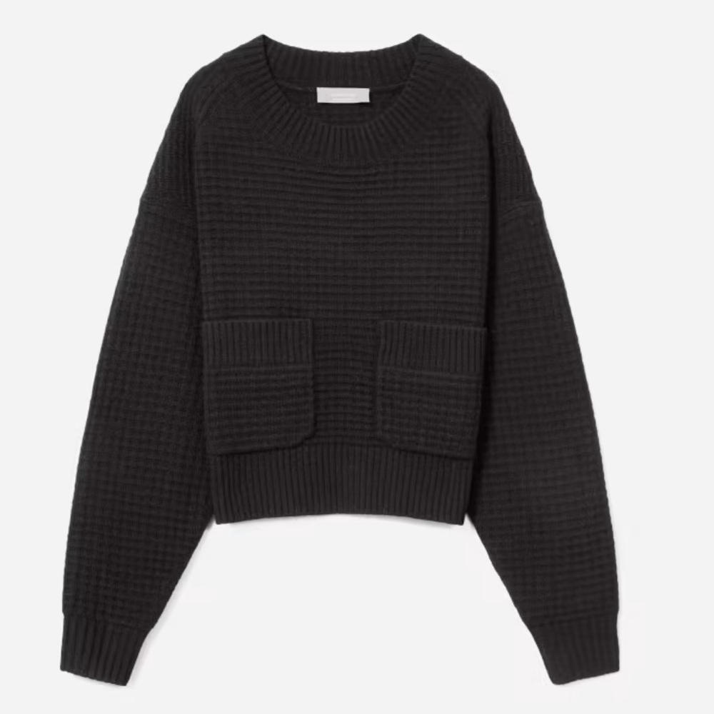Everlane Belgian-Waffle Pocket Pullover in ReCashmere
